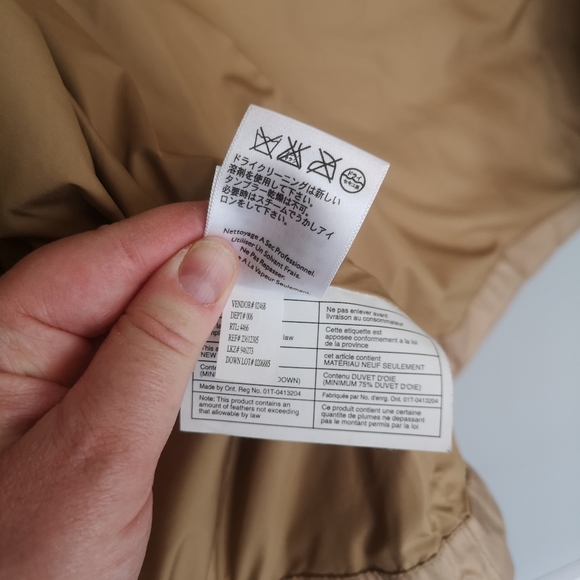 Eddie Bauer Original Quilted Goose Down Puffer Vest Fur Trim Gold Womens… - Picture 15 of 16